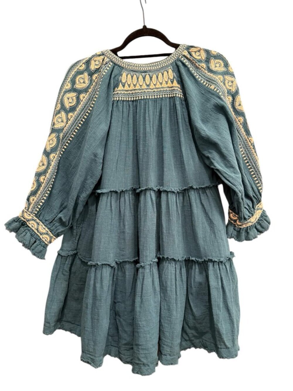 Free People Dreamweaver Embroidered Tunic Top - Picture 5 of 8